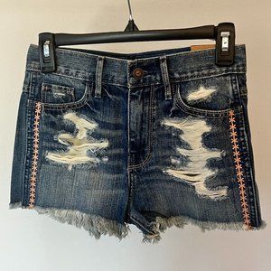 Hollister Jean Shorts with Embroidery